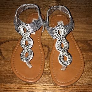 Girls rhinestone sandals